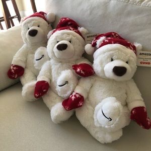 ￼Limited Amazon Christmas ￼bear by GUND set of 3